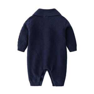 Baby Cable Knit One-piece Sweaters Set