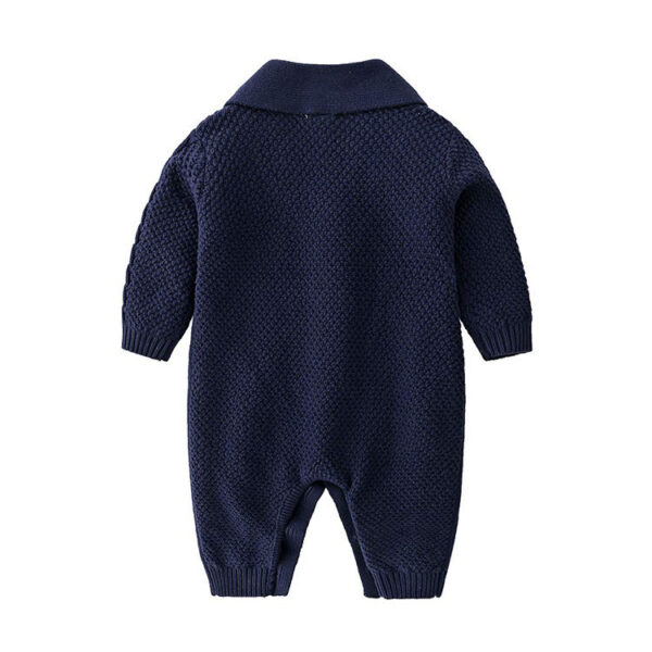 Baby Cable Knit One-piece Sweaters Set