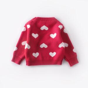 Cute 100% Cotton Heart Sweater Toddler