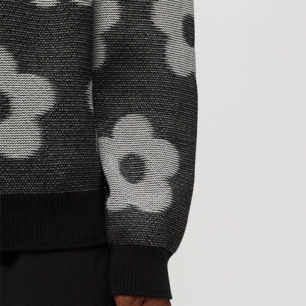 Flower Spot Jacquard Knitted Sweater Men