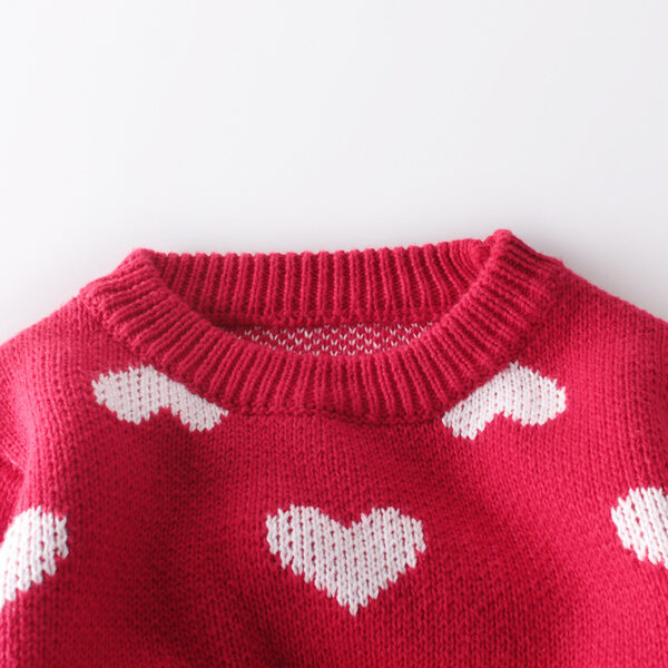 Cute 100% Cotton Heart Sweater Toddler