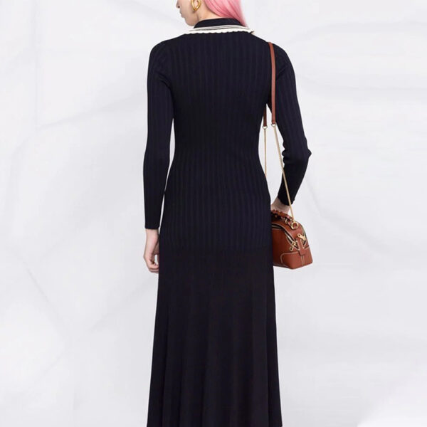 Rib Knit Modest Sweater Dress