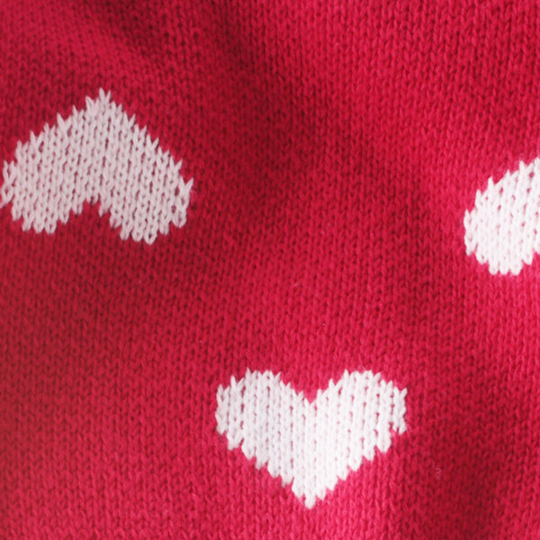 Cute 100% Cotton Heart Sweater Toddler