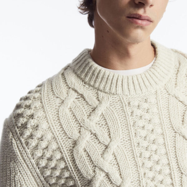 Cable Knit Fishmen Sweater Men