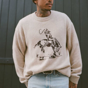 Horse Intarsia Sweater Men