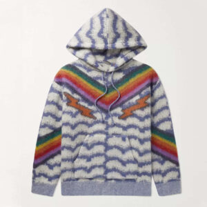 Mohair Jacquard Hoodie Men