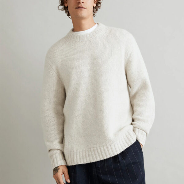 Merino Wool Blend Sweater Men