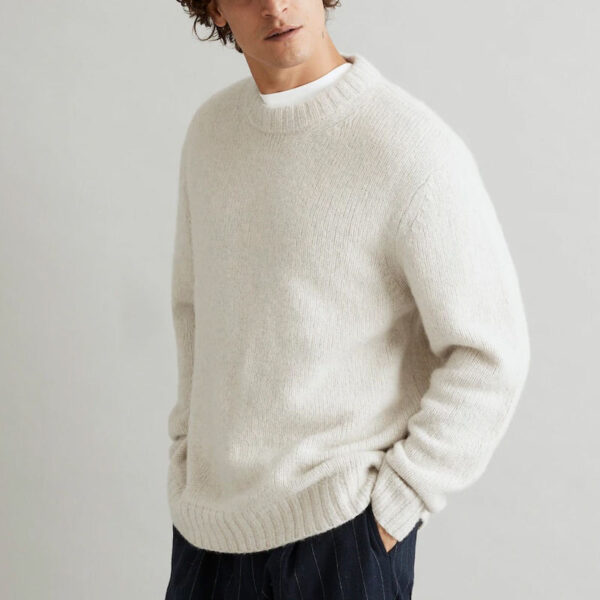 Merino Wool Blend Sweater Men