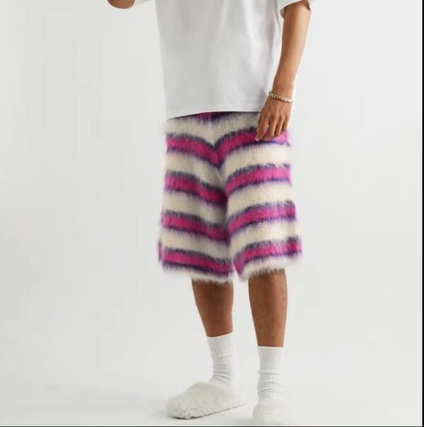 striped mohair shorts