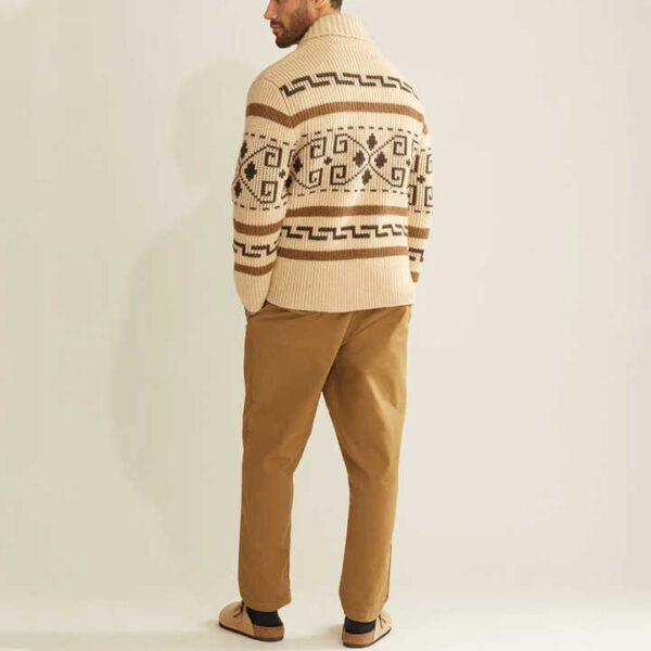 Fair Isle Cardigan Sweater Men