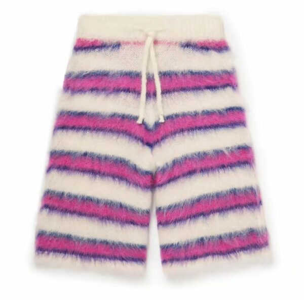 striped mohair shorts