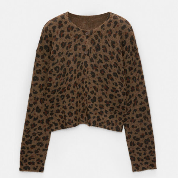 Leopard Print Cardigan