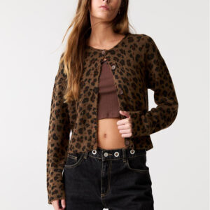 Leopard Print Cardigan