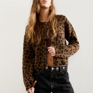 Leopard Print Cardigan