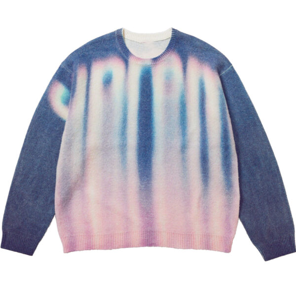 Blurred Logo Print Sweater