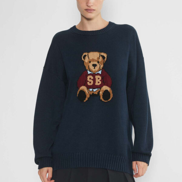 Bear Intarsia Sweater Women