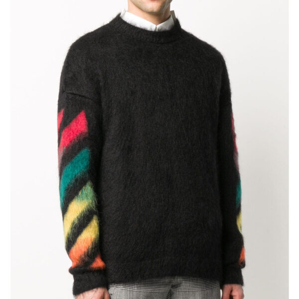 Arrow Print Mohair Sweater