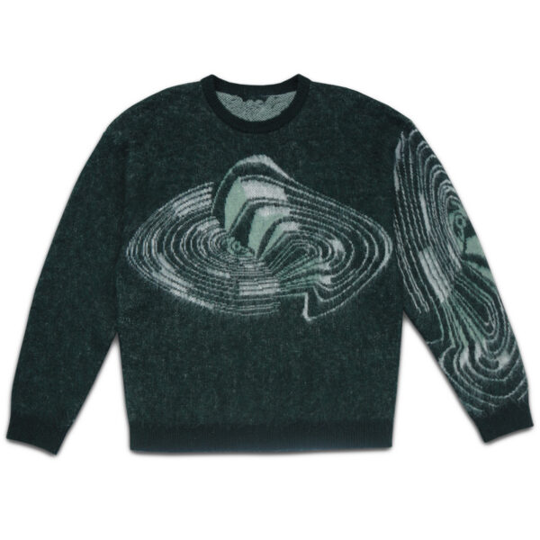 Motif Jacquard Print Mohair Sweater Men