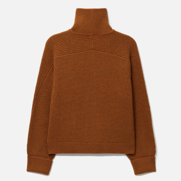 Zip Up Brown Cardigan Sweater