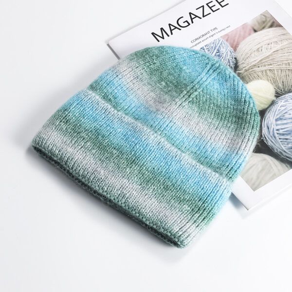 Colorful Striped Gradient Beanie