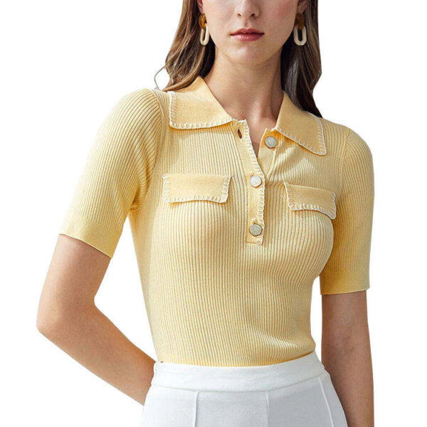 Knitted Women Polo Shirts