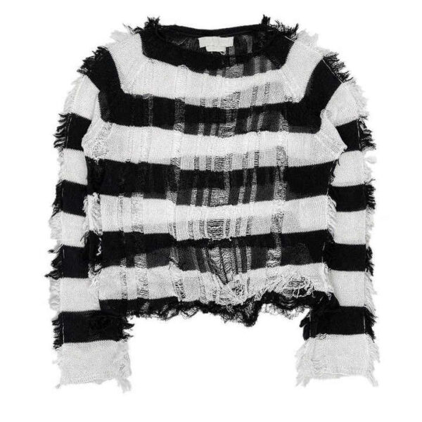 Men Distressed Mohair Sweaters