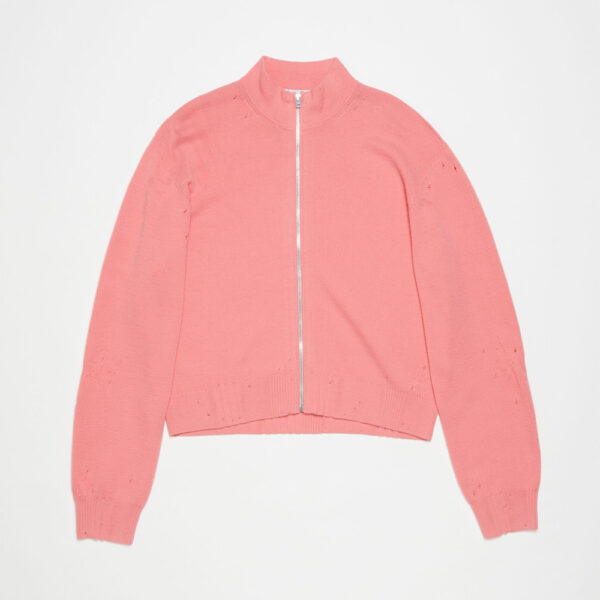 Distressed Full Zip Cardigan - Image 2