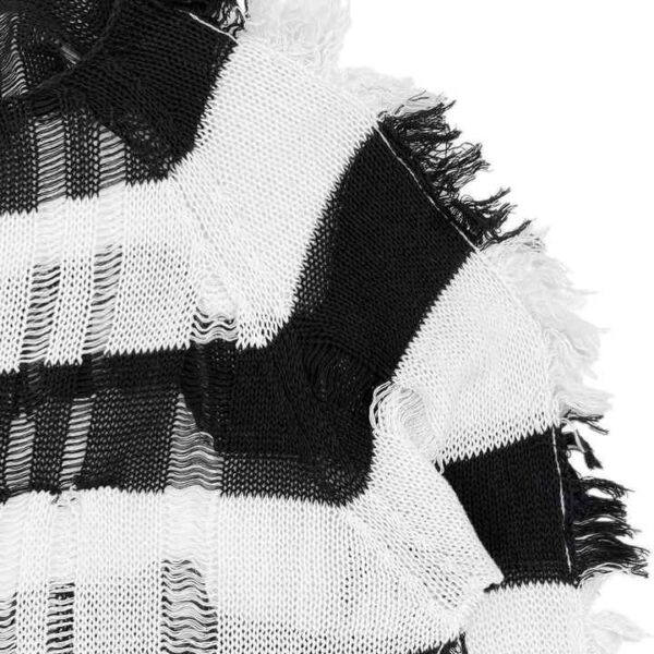 Men Distressed Mohair Sweaters - Image 3