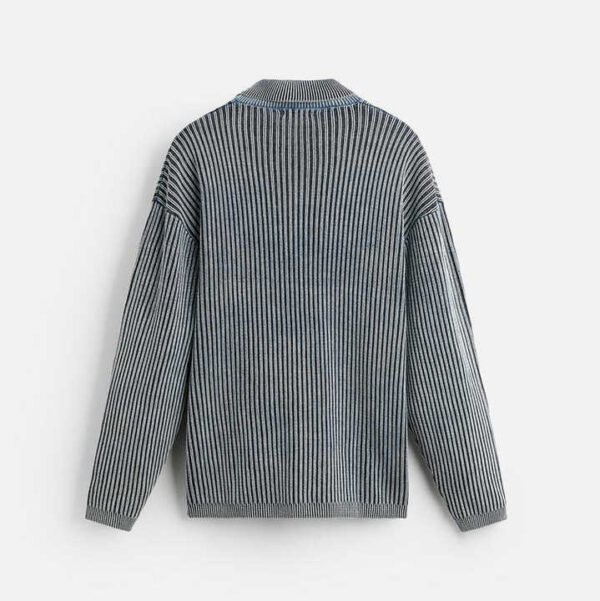 Acid Wash Knitted Polo - Image 6