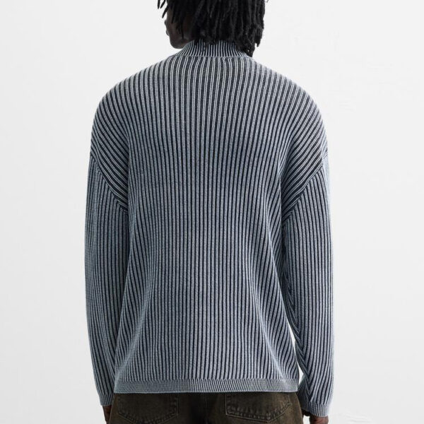 Acid Wash Knitted Polo - Image 4